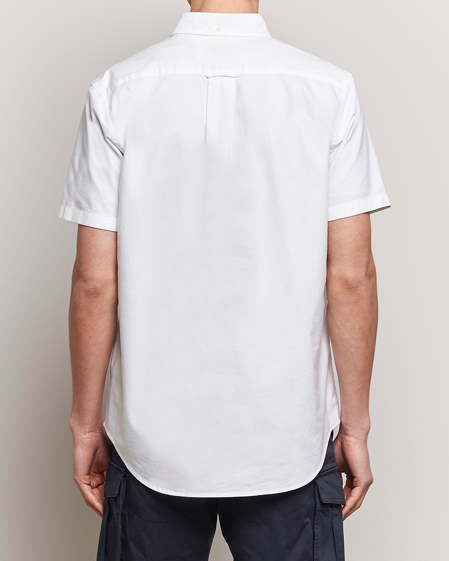 Homme | Chemises | Gant | Regular Short Sleeve Oxford Shirt White