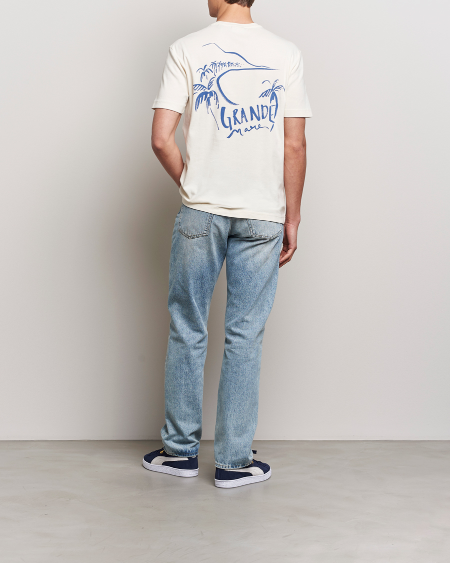 Homme | T-shirts | GANT | Graphic Printed T-Shirt Cream