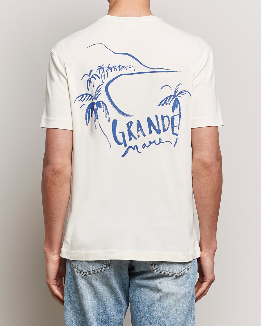 Homme | T-shirts | GANT | Graphic Printed T-Shirt Cream