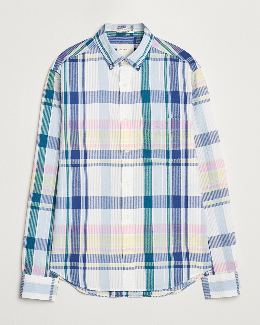 Homme | Chemises | GANT | Reg Seersucker Madras Shirt Multi