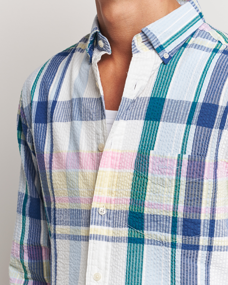 Homme | Chemises | GANT | Reg Seersucker Madras Shirt Multi