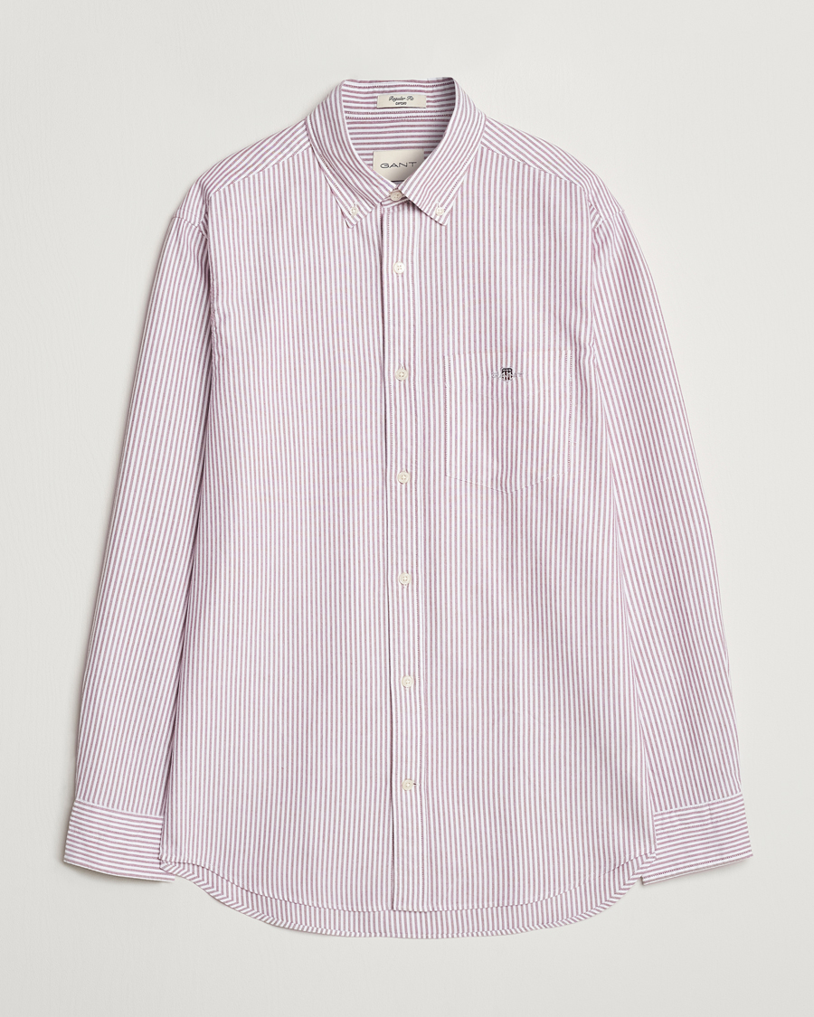 Homme | Chemises | GANT | Reg Oxford Banker Stripe Shirt Pale Syren