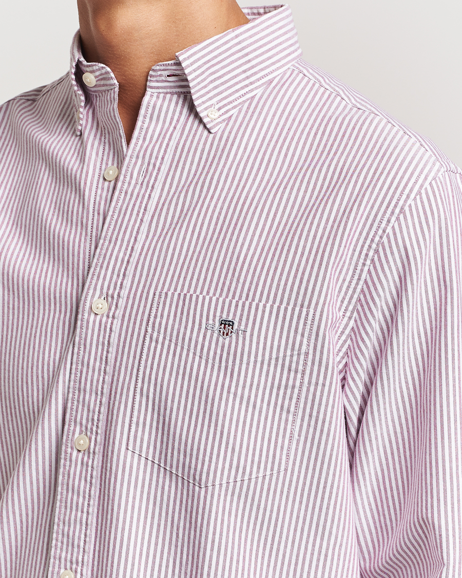Homme | Chemises | GANT | Reg Oxford Banker Stripe Shirt Pale Syren
