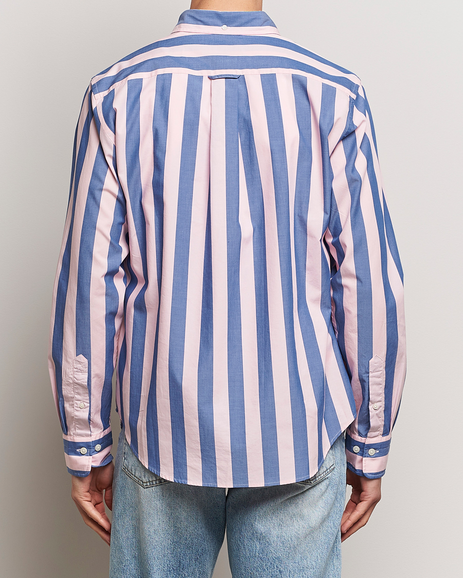 Homme | Chemises | GANT | Reg Poplin Parasol Stripe Shirt Blushing Pink