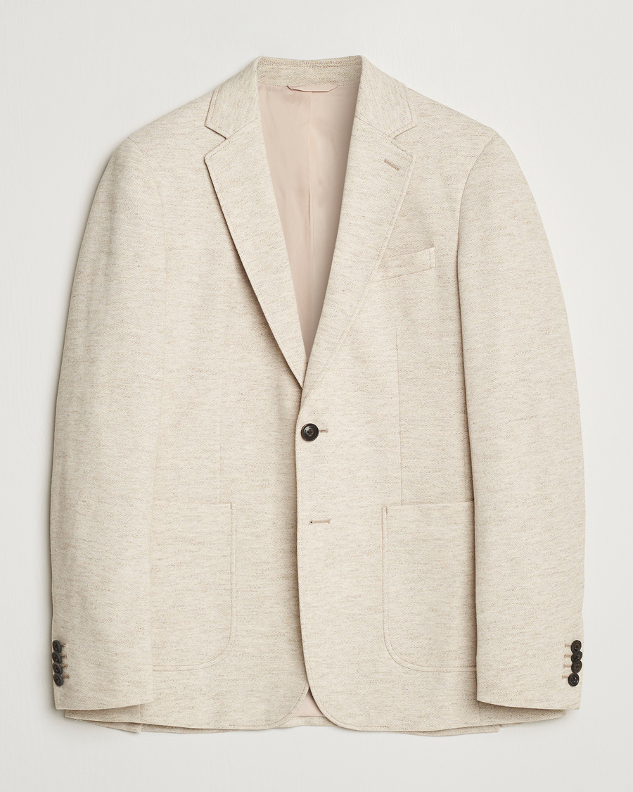Homme | Blazers | GANT | Slim Cotton/Linen Jersey Blazer Seed Melange