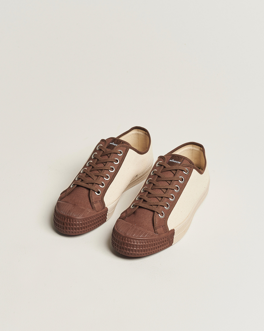 Homme | Novesta Star Master Coloured Toe Sneaker Brown/Wheat | Novesta | Star Master Coloured Toe Sneaker Brown/Wheat