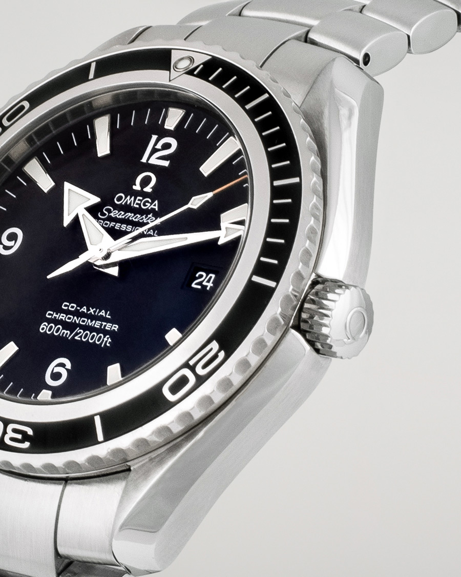 Homme | Omega Pre-Owned Seamaster Planet Ocean 2200.50.00 Steel Black Silver | Omega Pre-Owned | Seamaster Planet Ocean 2200.50.00 Steel Black Silver