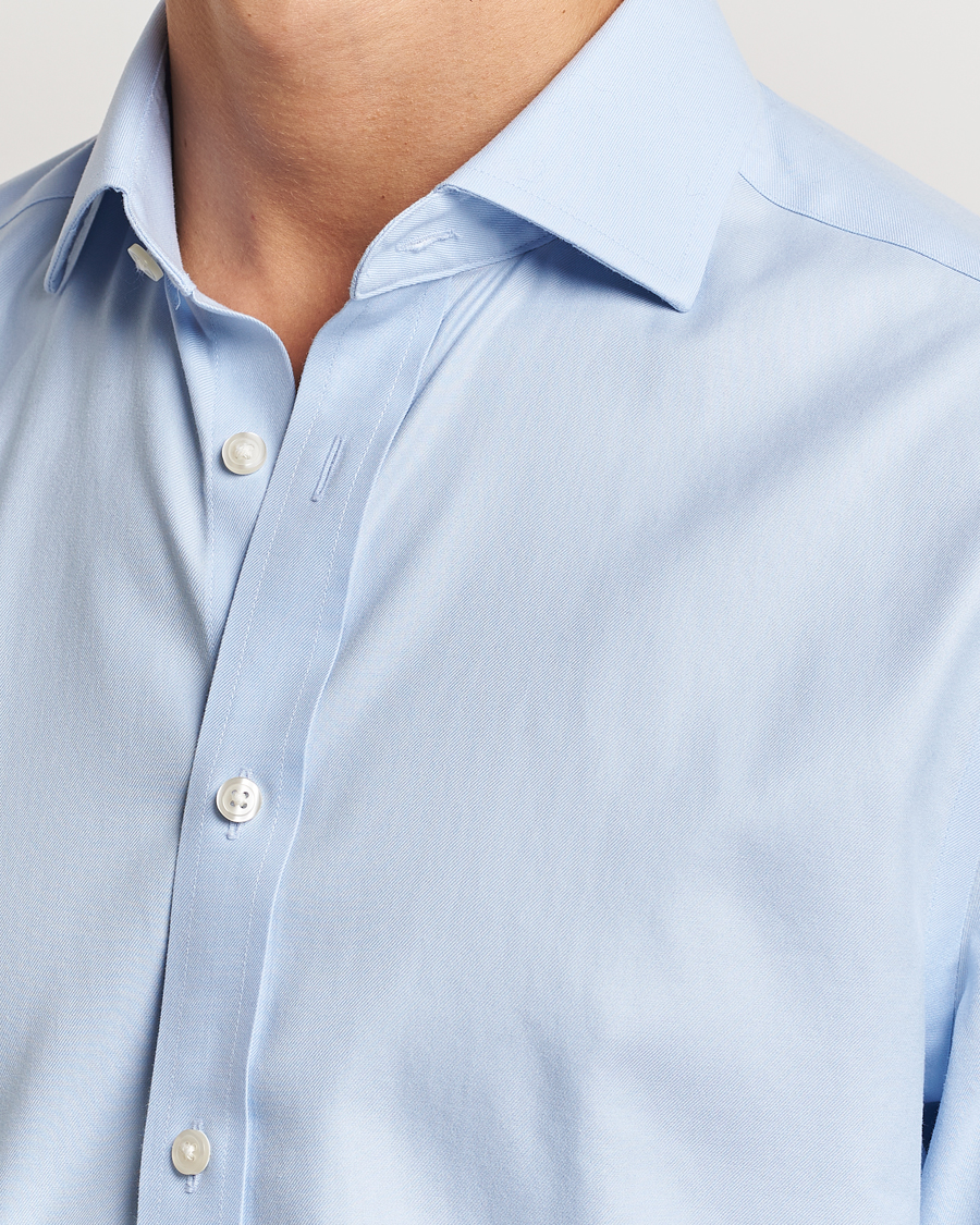 Homme | Chemises | Charles Tyrwhitt | Slim Fit Non Iron Cotton Twill Shirt Sky