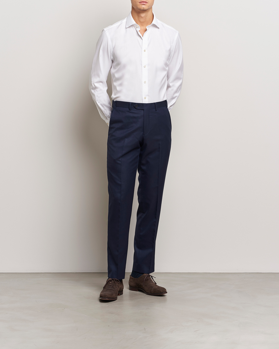 Homme | Chemises | Charles Tyrwhitt | Slim Fit Non Iron Cotton Twill Shirt White