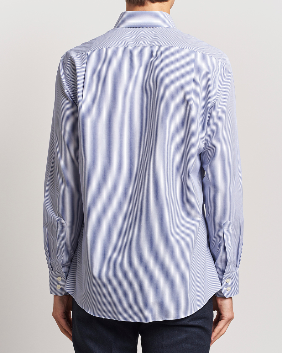 Homme | Chemises | Charles Tyrwhitt | Slim Fit Non Iron Bengal Stripe Poplin Shirt Navy