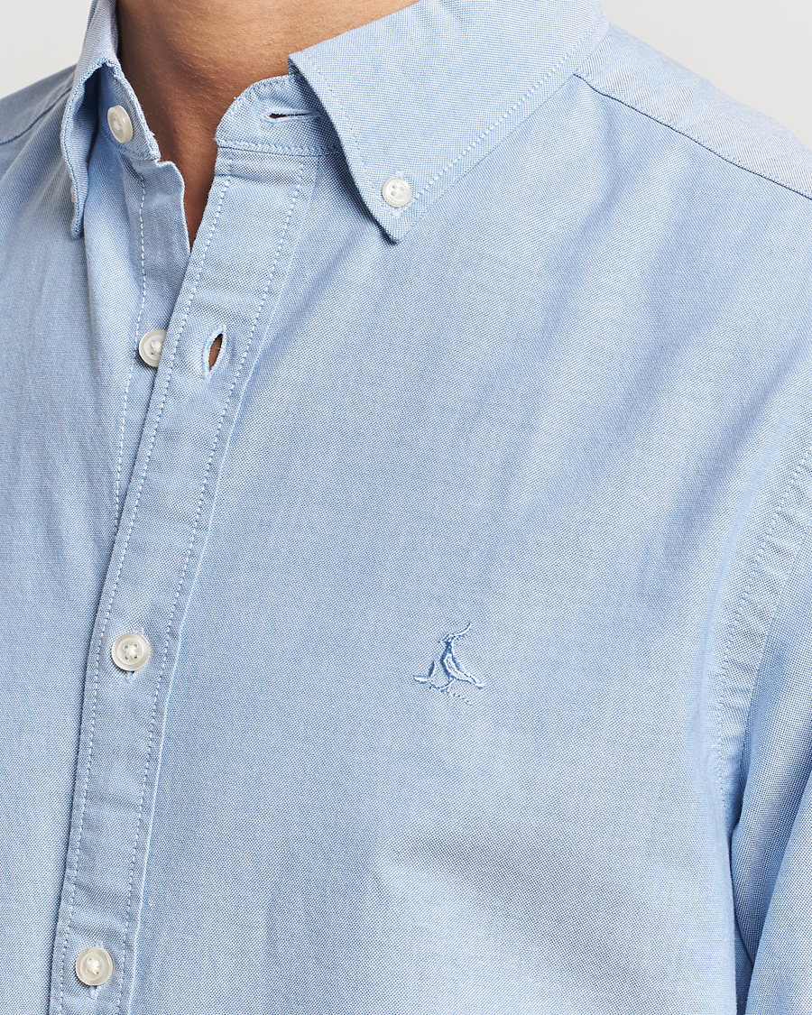 Homme | Chemises | Charles Tyrwhitt | Button Down Stretch Oxford Shirt Sky Blue