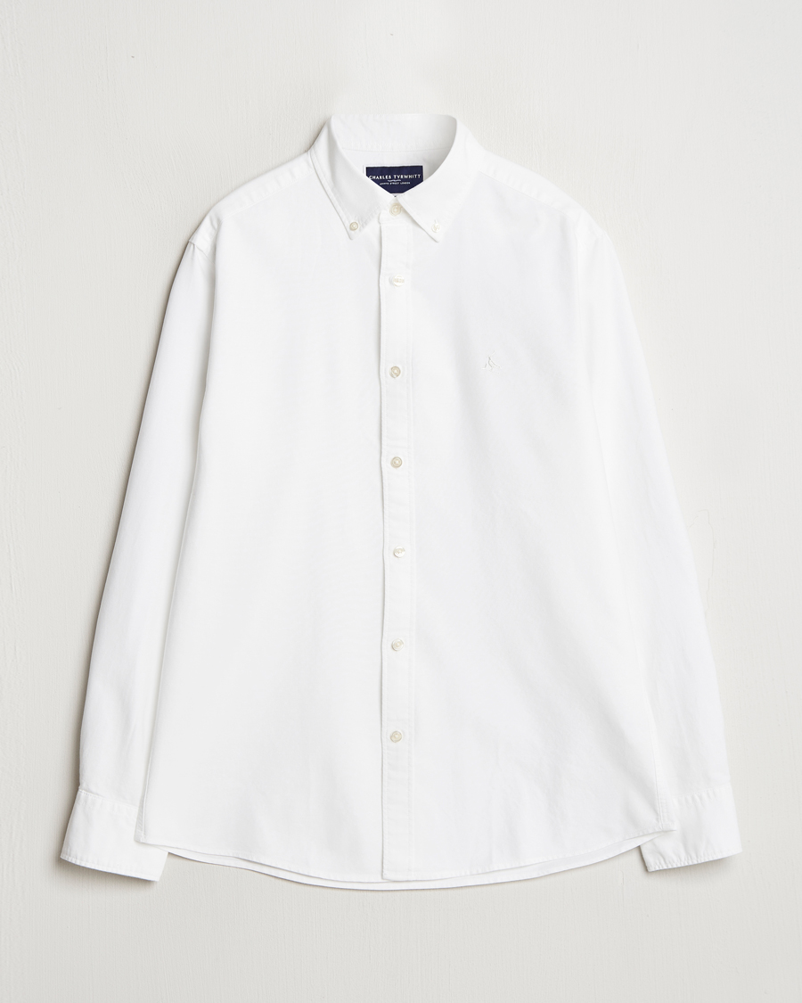 Homme | Chemises | Charles Tyrwhitt | Button Down Stretch Oxford Shirt White