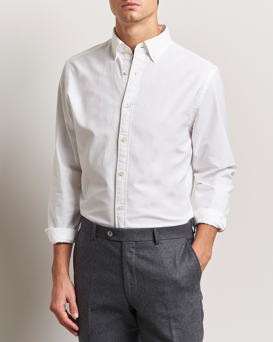Homme | Chemises | Charles Tyrwhitt | Button Down Stretch Oxford Shirt White