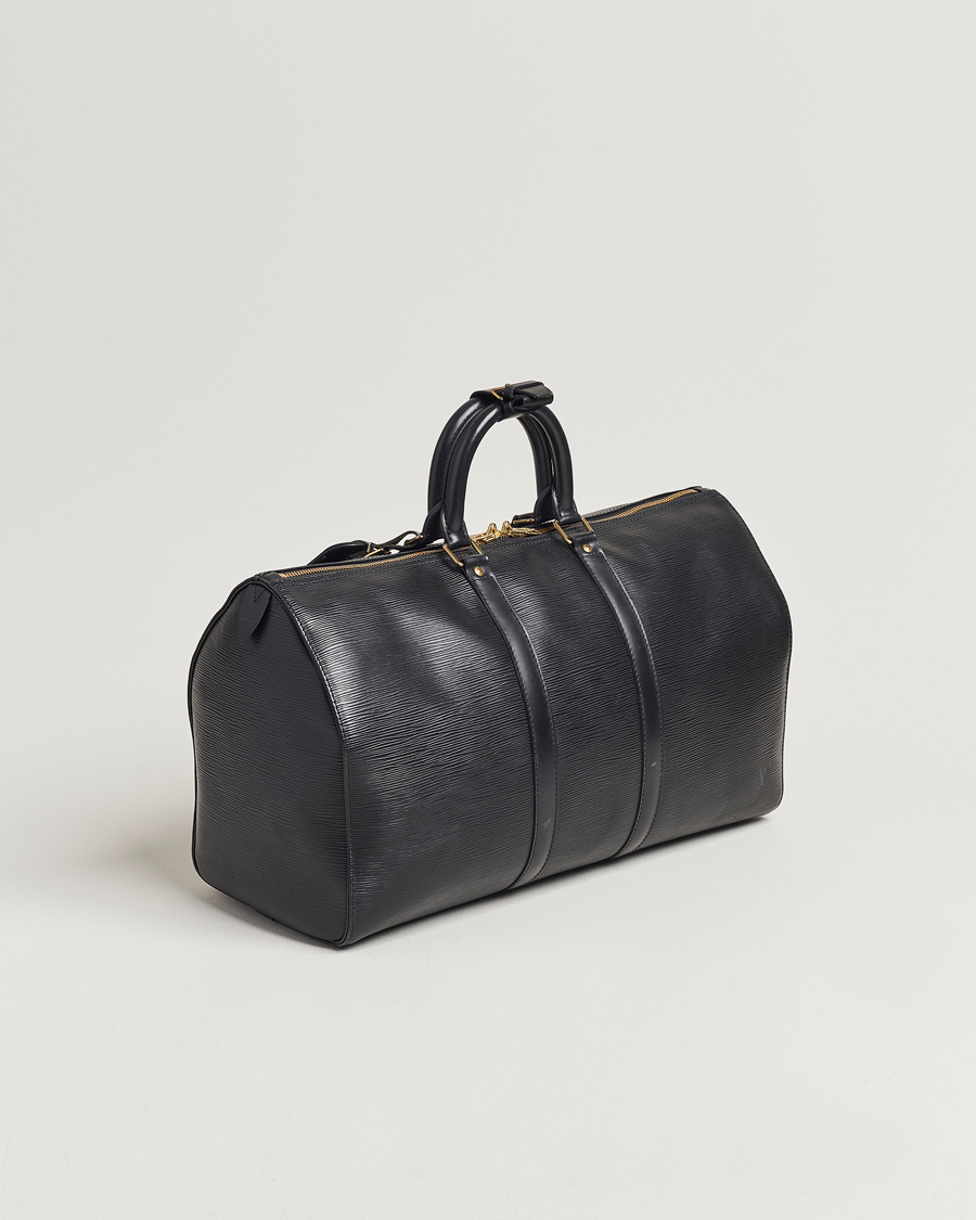 Homme | Louis Vuitton Pre-Owned | Louis Vuitton Pre-Owned | Keepall 50 Epi Leather Travel Bag Black