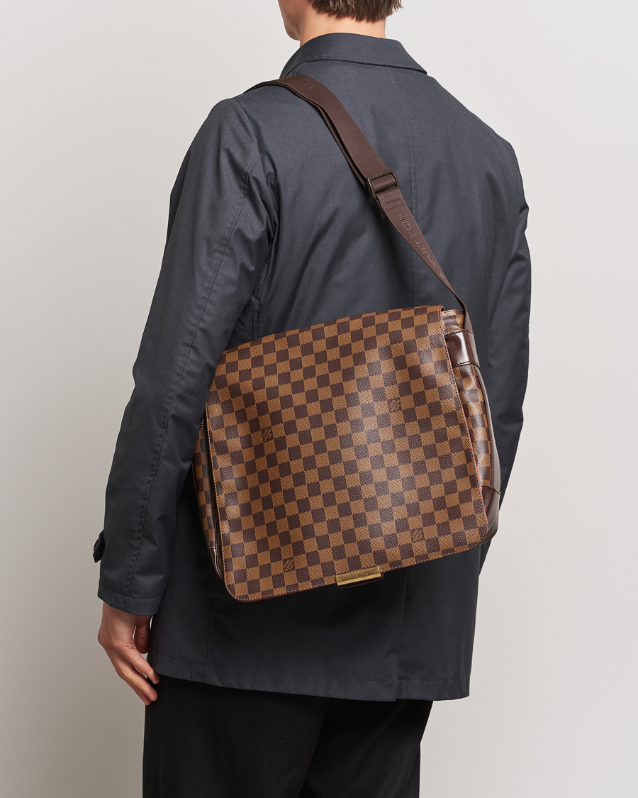 Homme | Pre-Owned & Vintage Bags | Louis Vuitton Pre-Owned | Abbesses Messenger Bag Damier Ebene