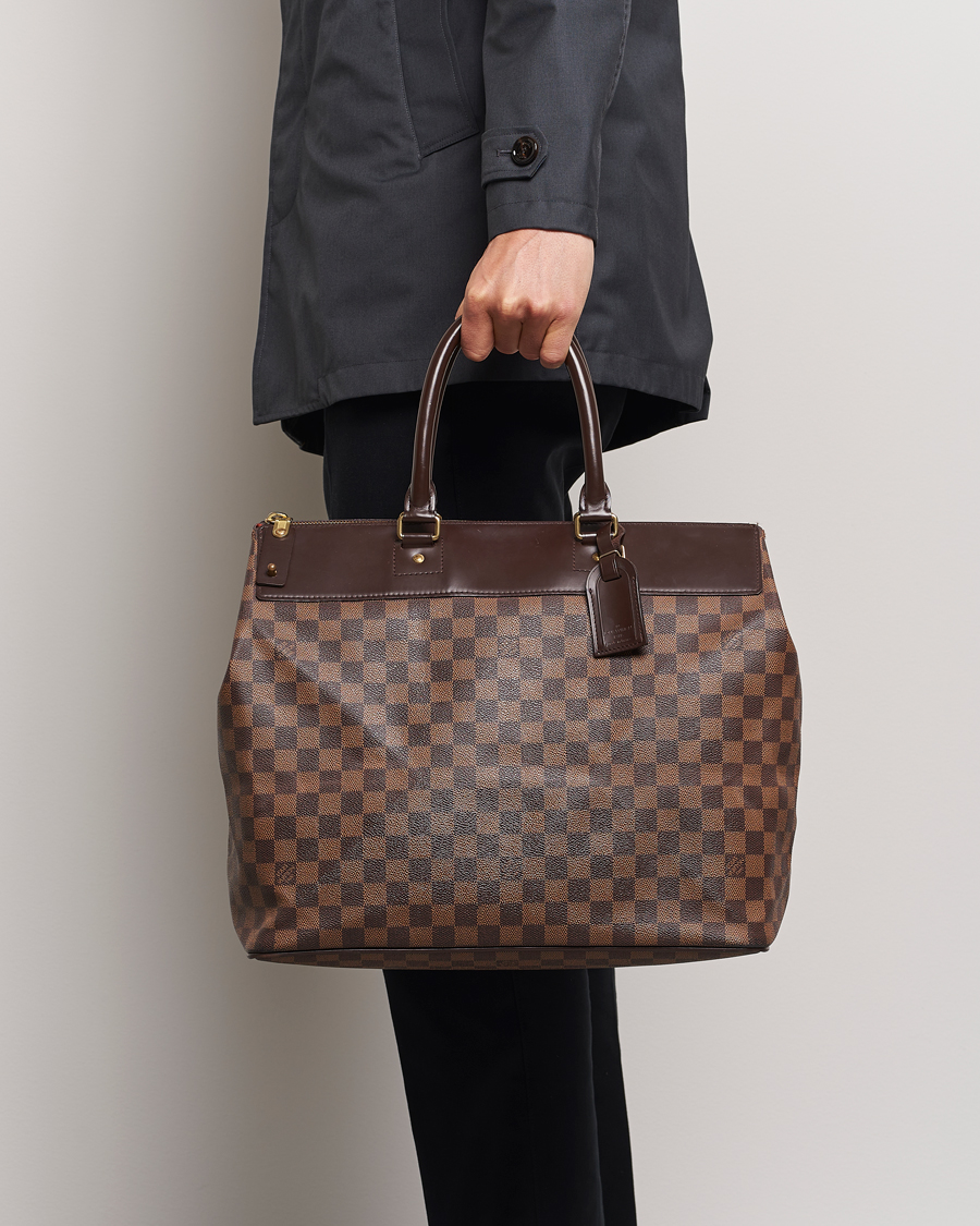 Homme | Louis Vuitton Pre-Owned Greenwich PM Weekendbag Damier Ebene | Louis Vuitton Pre-Owned | Greenwich PM Weekendbag Damier Ebene