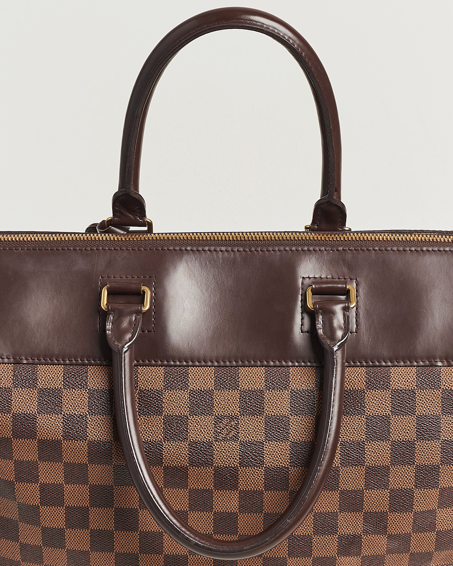 Homme | Louis Vuitton Pre-Owned Greenwich PM Weekendbag Damier Ebene | Louis Vuitton Pre-Owned | Greenwich PM Weekendbag Damier Ebene