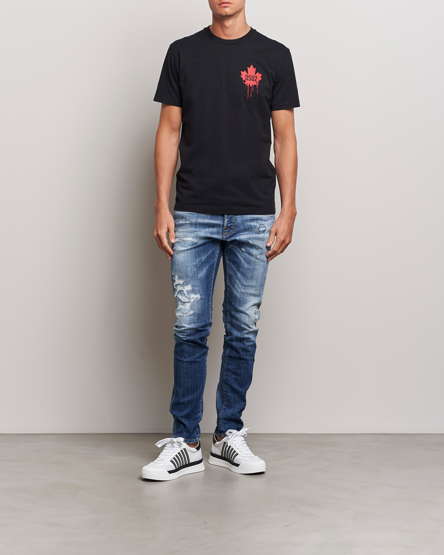 Homme | T-shirts | Dsquared2 | Small Leaf T-Shirt Black