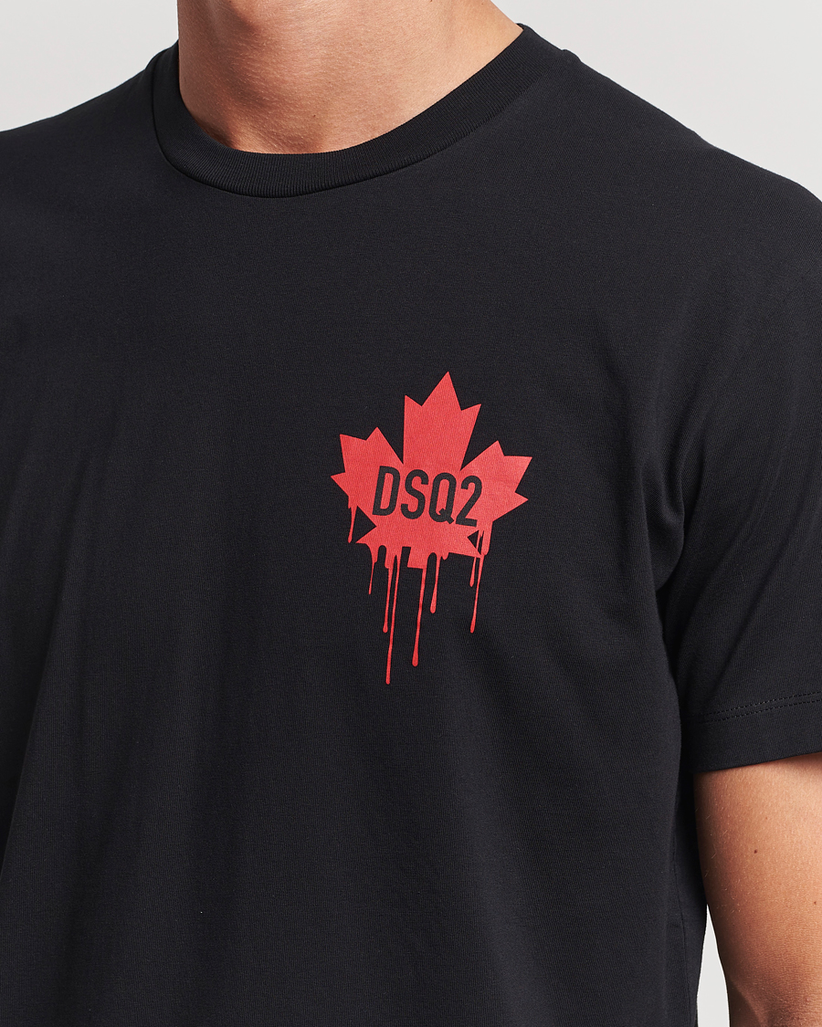 Homme | T-shirts | Dsquared2 | Small Leaf T-Shirt Black