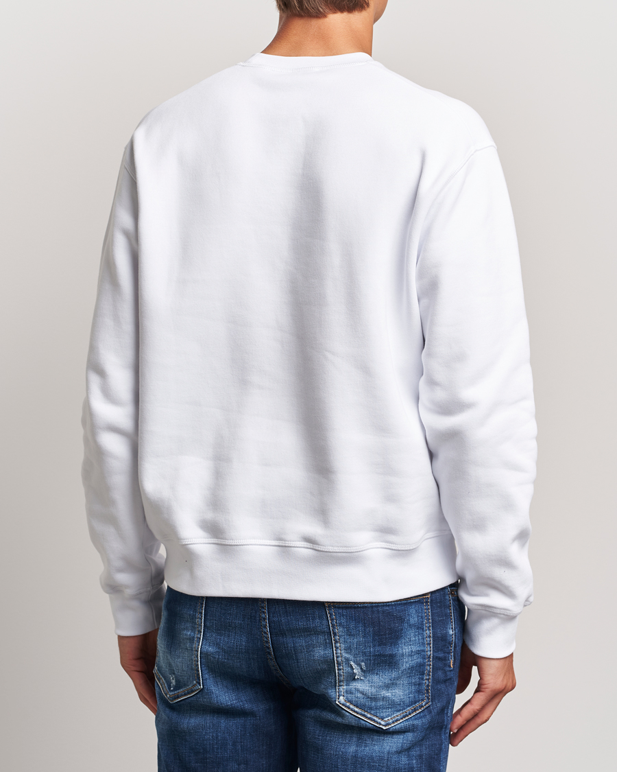 Homme | Pulls Et Tricots | Dsquared2 | Small Leaf Sweatshirt White
