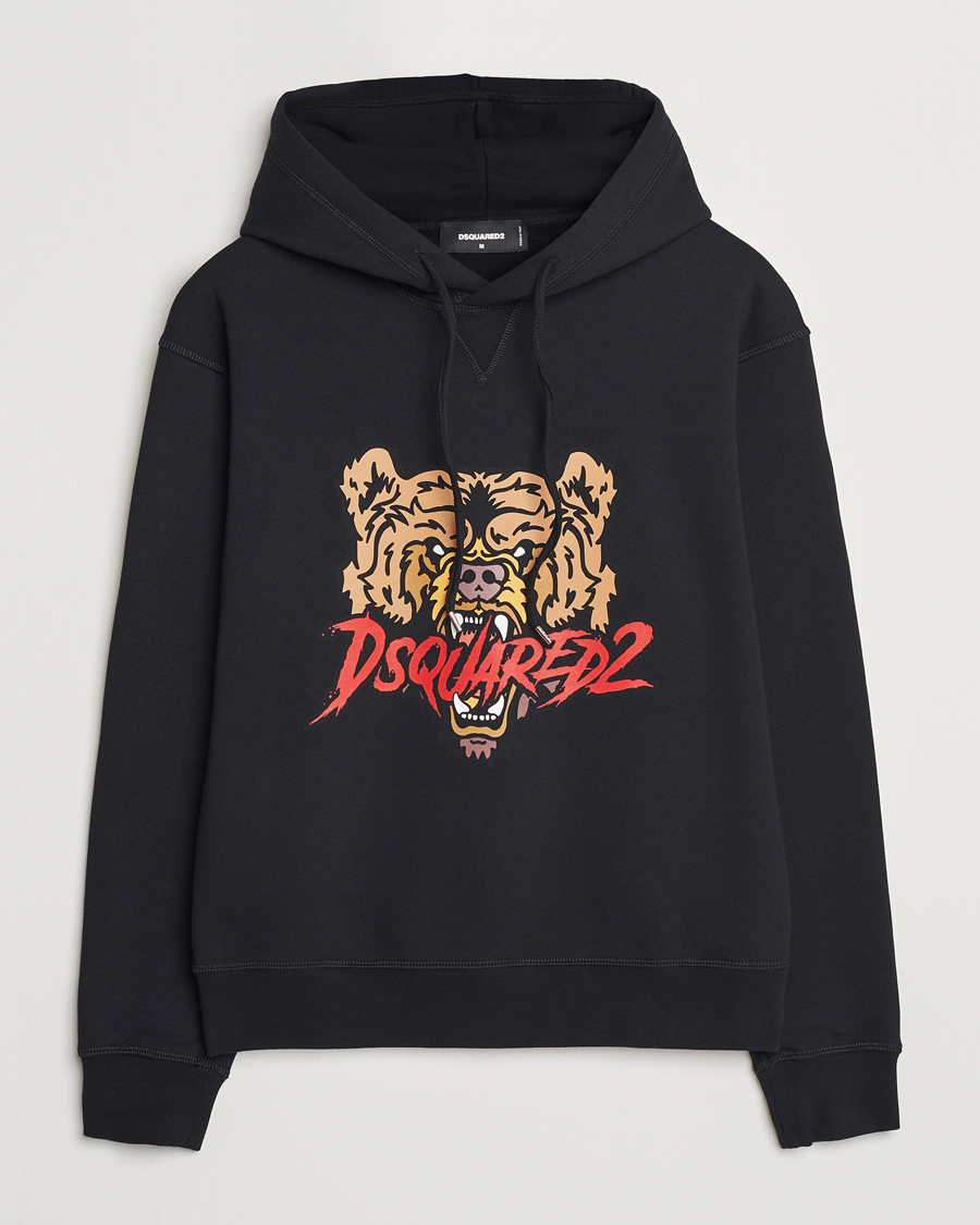 Homme | Pulls Et Tricots | Dsquared2 | Bear Hoodie Black