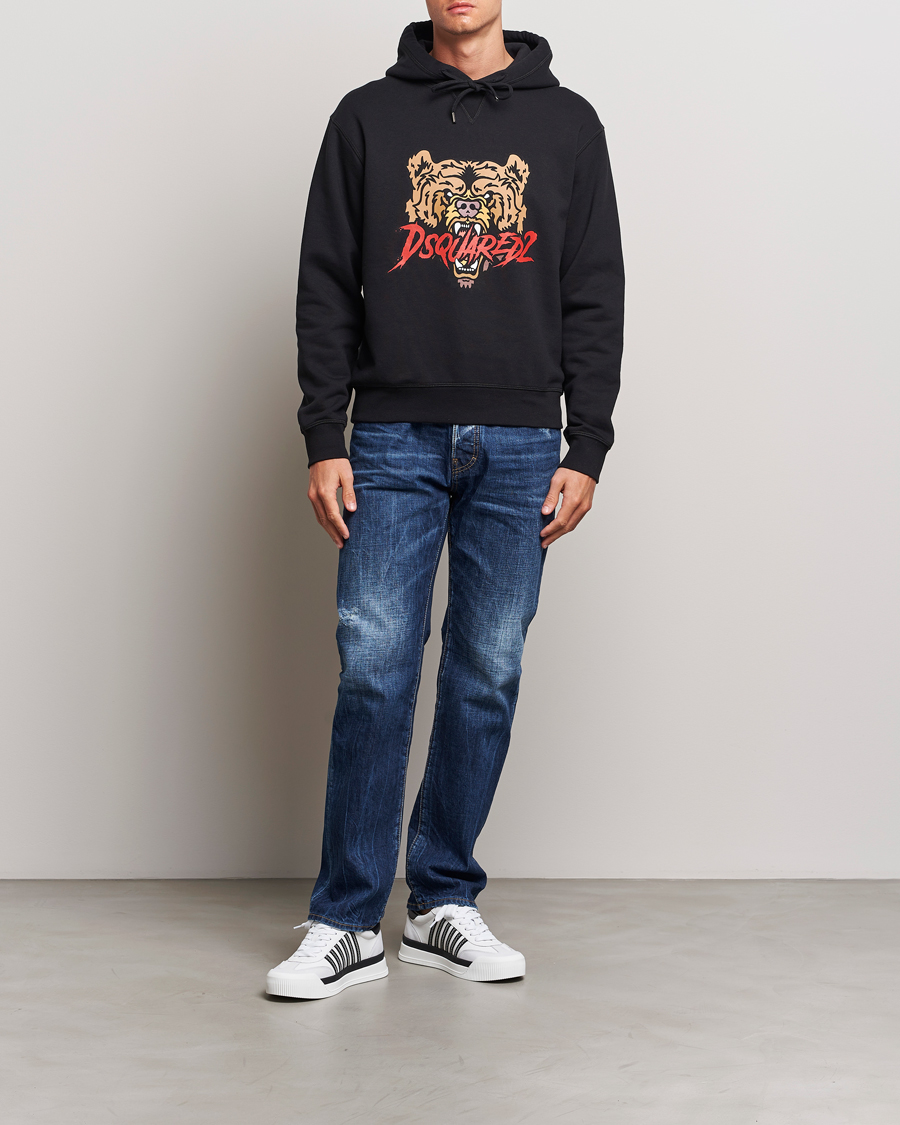 Homme | Pulls Et Tricots | Dsquared2 | Bear Hoodie Black