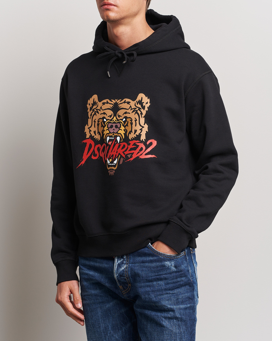 Homme | Pulls Et Tricots | Dsquared2 | Bear Hoodie Black