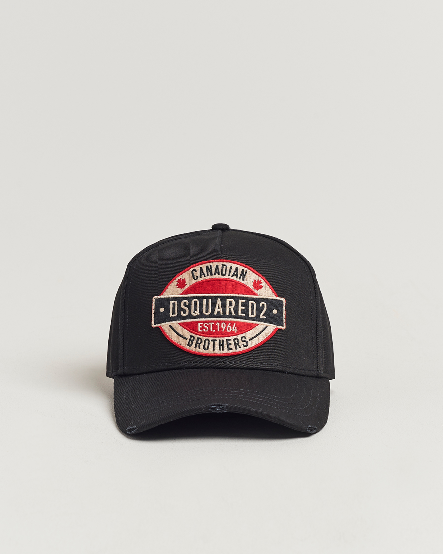 Homme | Dsquared2 Brothers Logo Baseball Cap Black | Dsquared2 | Brothers Logo Baseball Cap Black