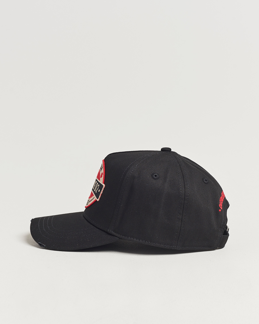 Homme | Dsquared2 Brothers Logo Baseball Cap Black | Dsquared2 | Brothers Logo Baseball Cap Black