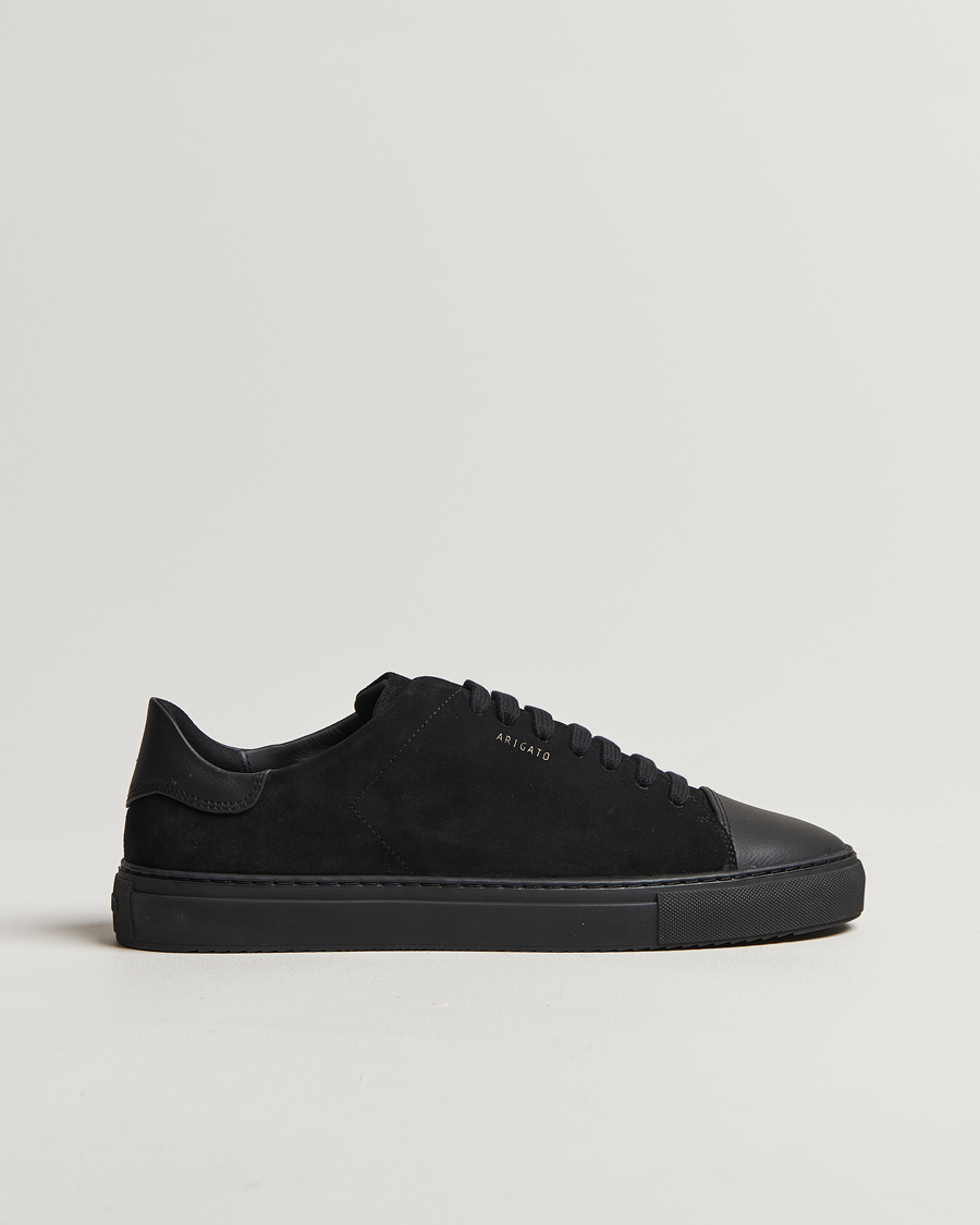 Homme | Axel Arigato Clean 90 Suede Cap Sneaker Black | Axel Arigato | Clean 90 Suede Cap Sneaker Black