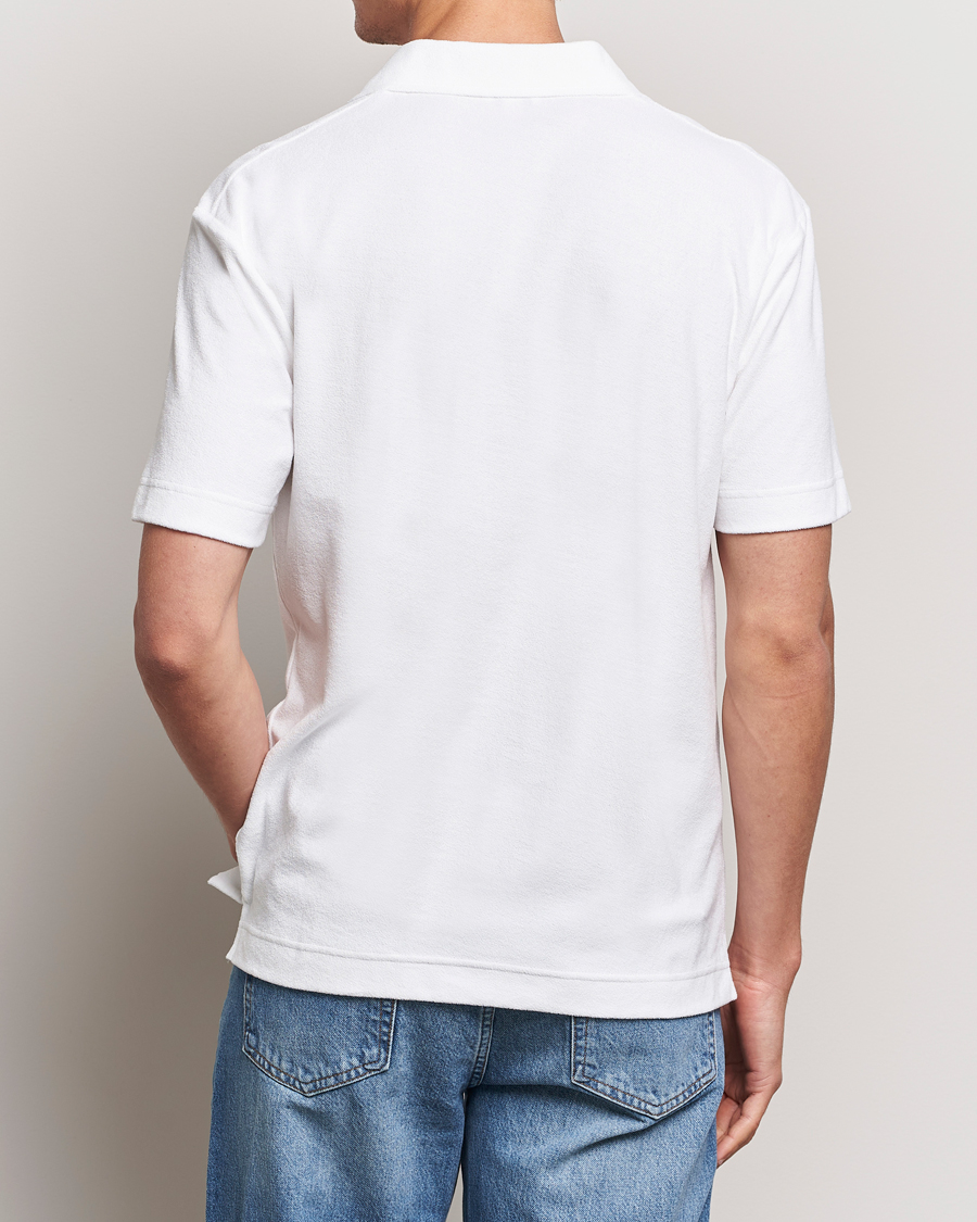 Homme | Polos | Sunspel | Terry Polo White
