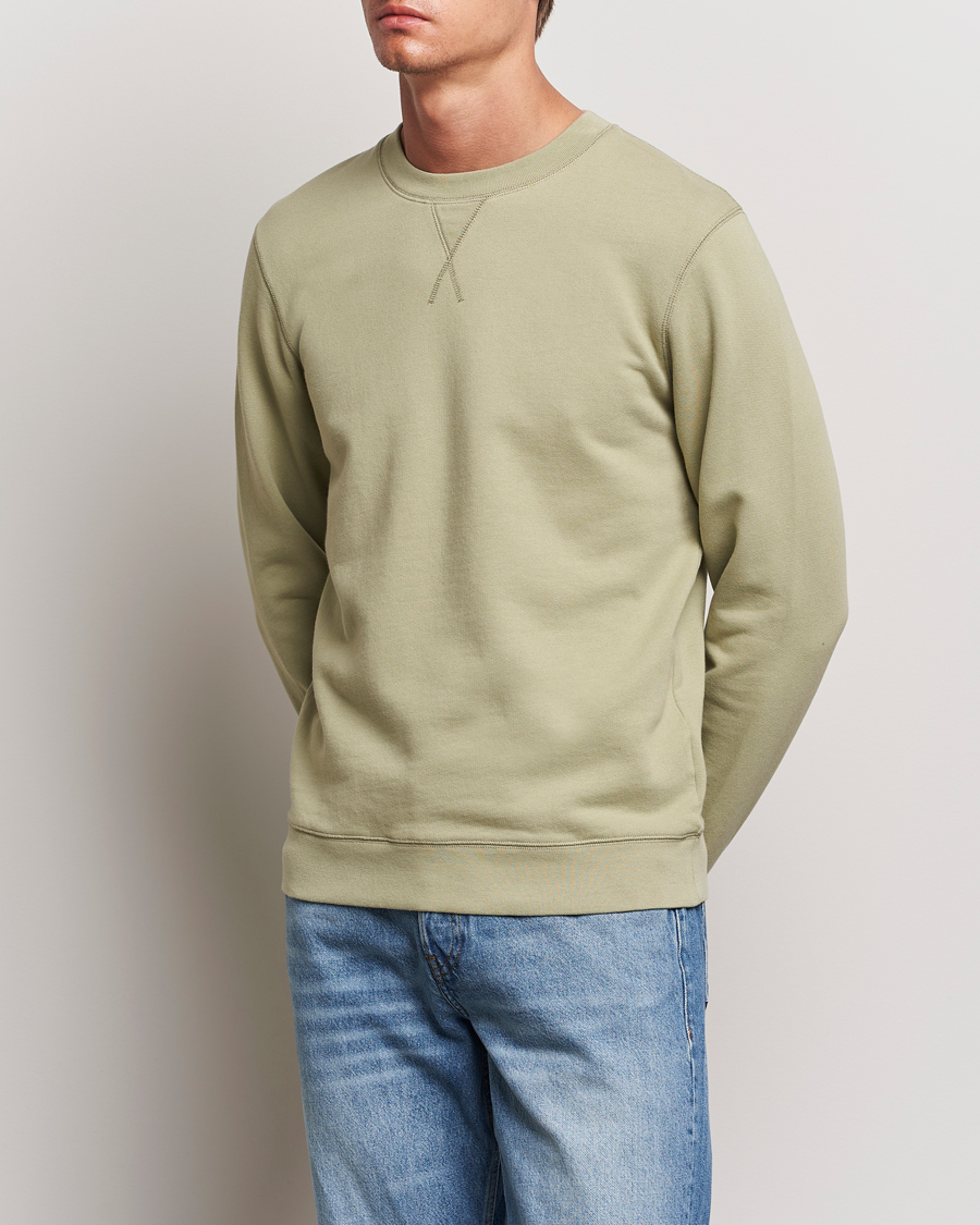 Homme |  | Sunspel | Loopback Sweatshirt Pale Khaki