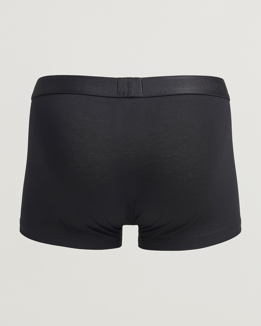 Homme | Sous-Vêtements Et Chaussettes | Sunspel | 3-Pack Cotton Stretch Trunk Black