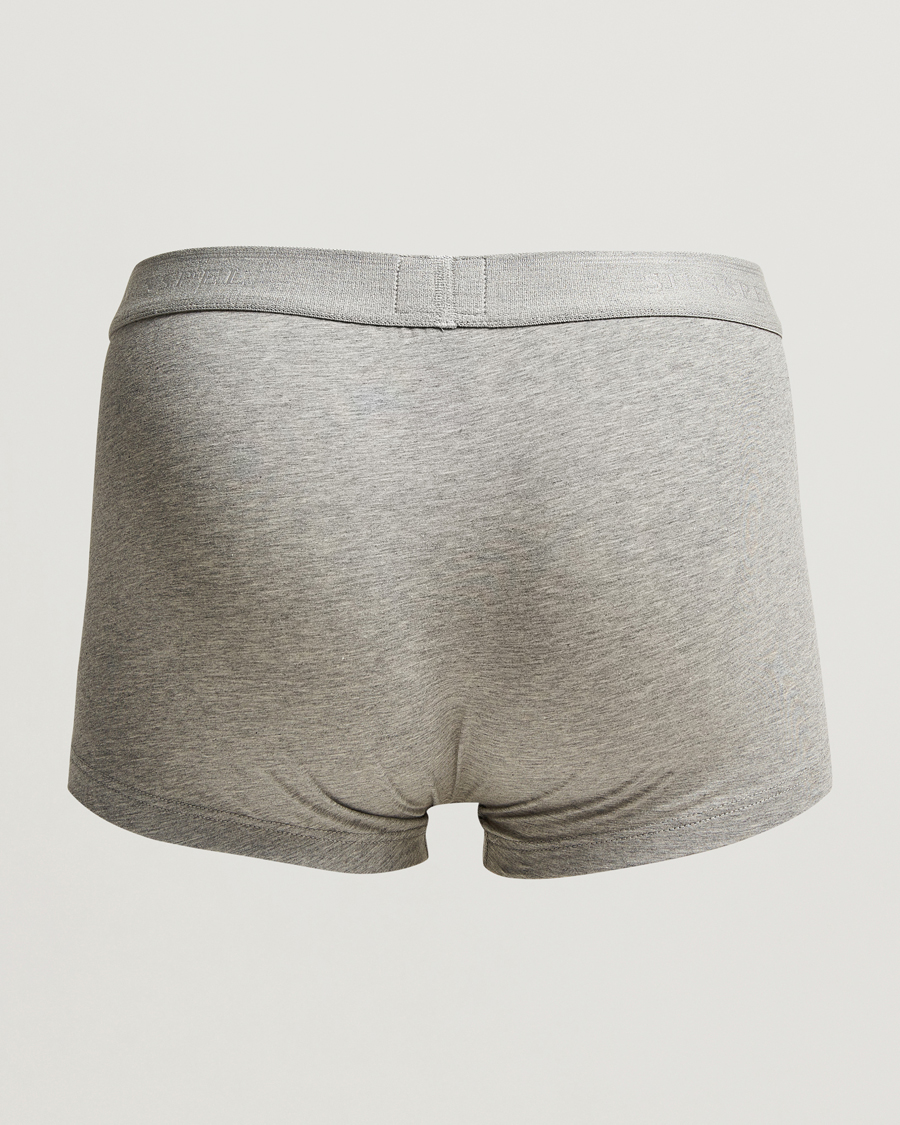 Homme | Sous-Vêtements Et Chaussettes | Sunspel | 3-Pack Cotton Stretch Trunk Grey