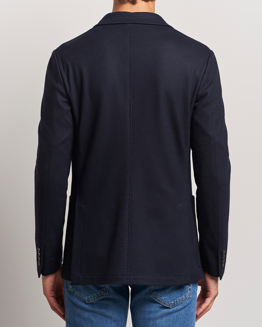 Homme | Blazers | Canali | Soft Wool Jersey Blazer Navy