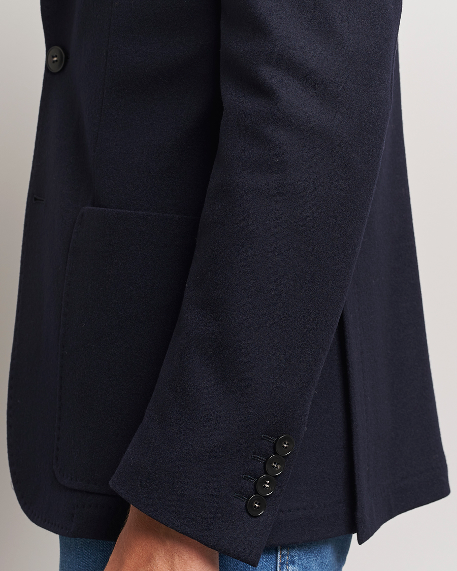 Homme | Blazers | Canali | Soft Wool Jersey Blazer Navy
