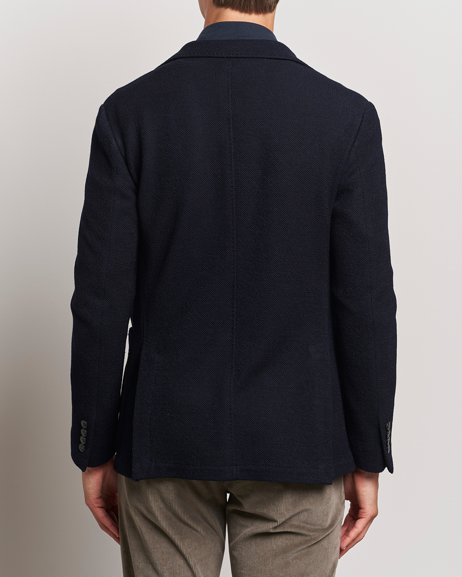 Homme | Blazers | Canali | Structured Wool Jersey Blazer Navy