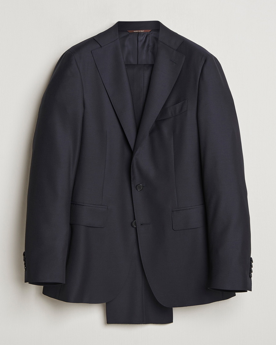 Homme | Costumes | Canali | Super 130s Wool Capri Suit Navy