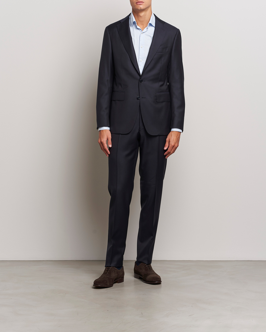 Homme | Costumes | Canali | Super 130s Wool Capri Suit Navy