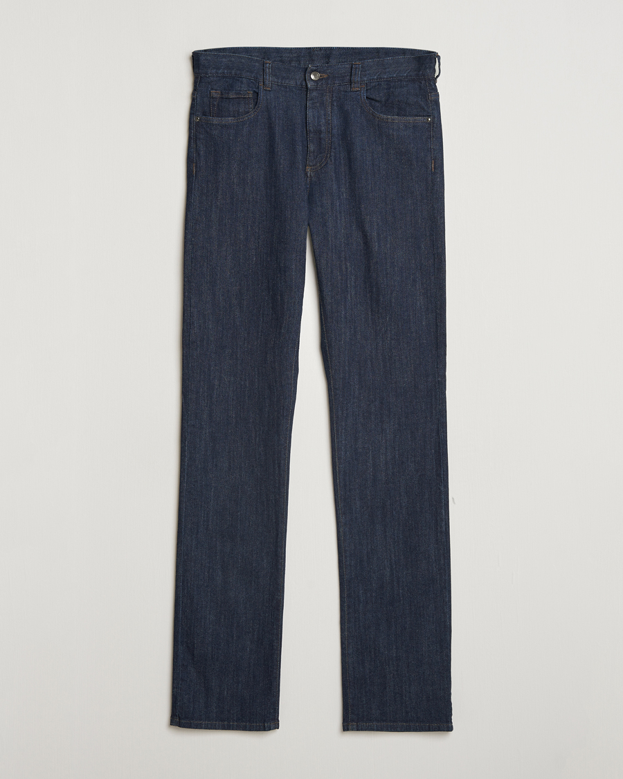 Homme | Jeans | Canali | Slim Fit Stretch Denim Dark Rinse