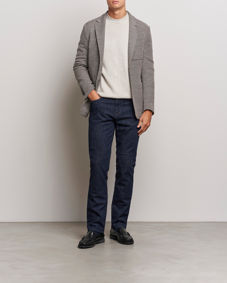 Homme | Jeans | Canali | Slim Fit Stretch Denim Dark Rinse