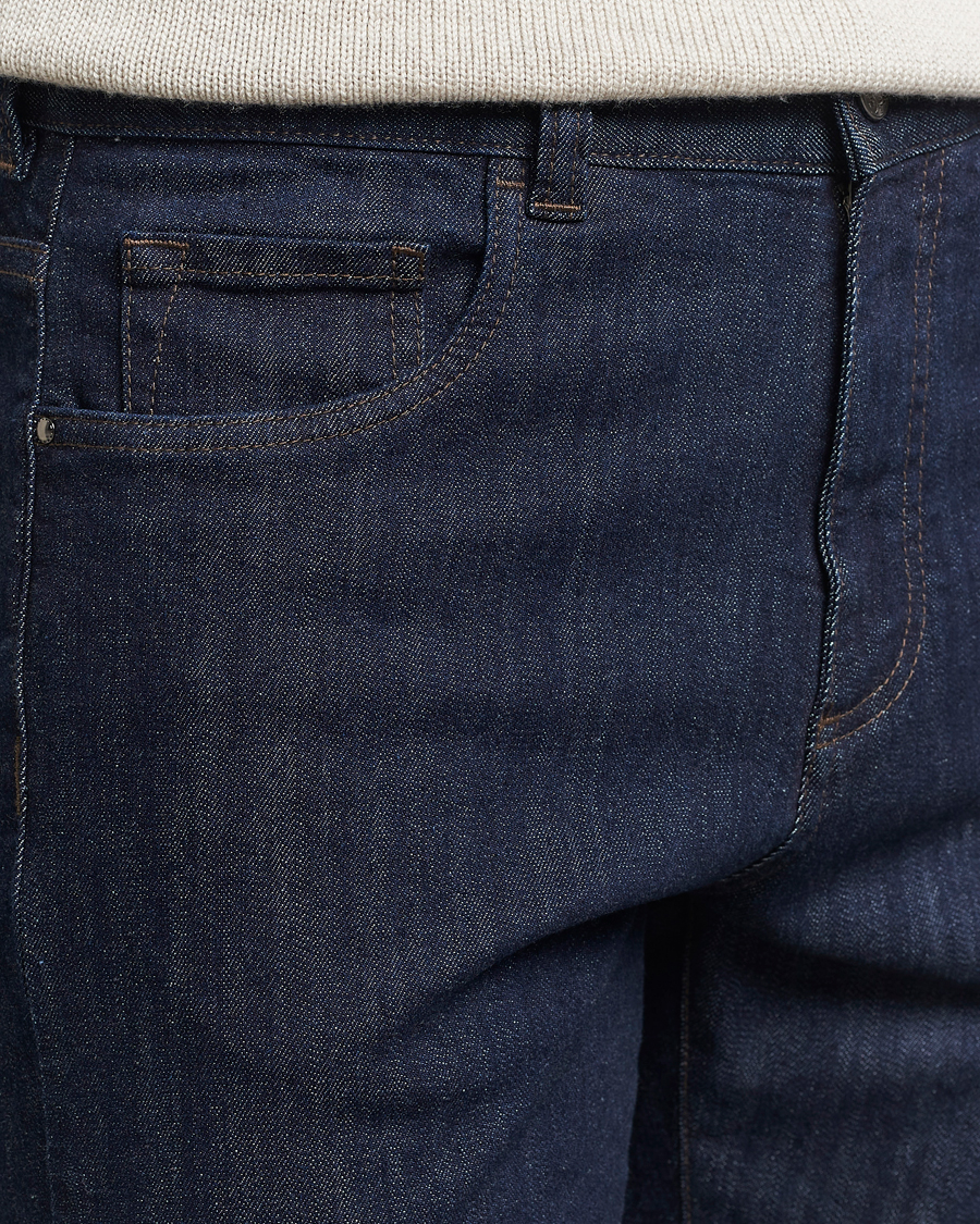 Homme | Jeans | Canali | Slim Fit Stretch Denim Dark Rinse