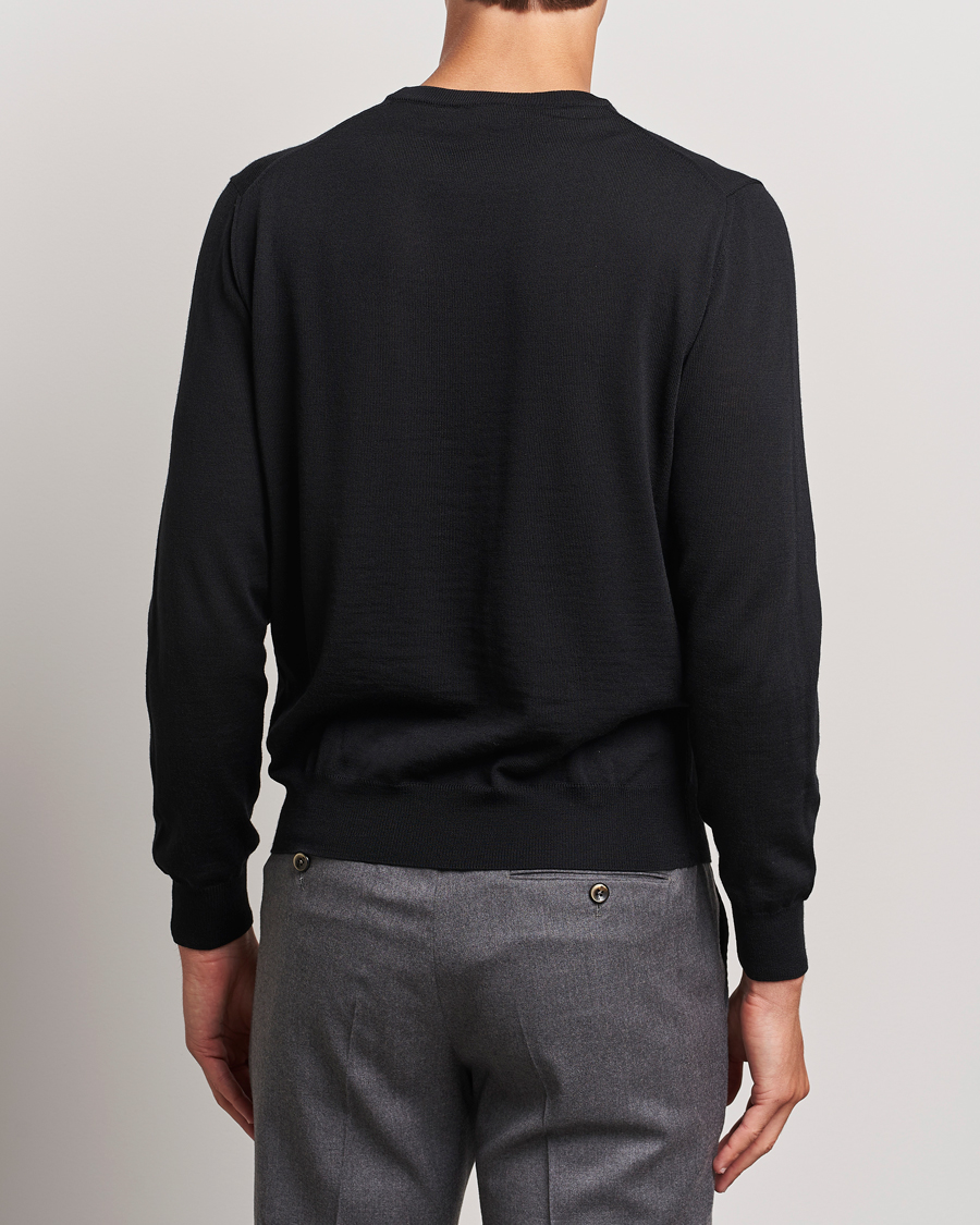 Homme | Pulls Et Tricots | Canali | Merino Wool Crew Neck Black