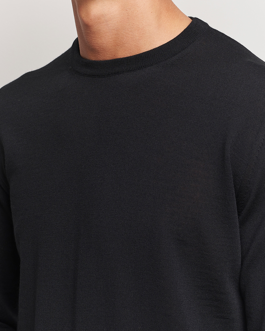 Homme | Pulls Et Tricots | Canali | Merino Wool Crew Neck Black