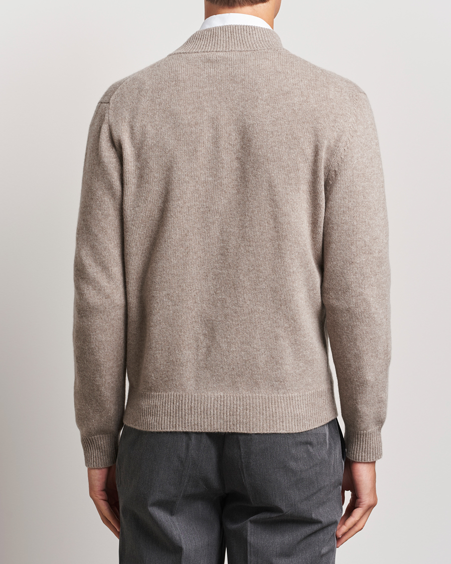 Homme | Pulls Et Tricots | Canali | Wool/Cashmere Full Zip Sweater Beige