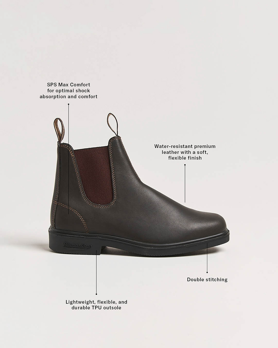 Homme | Bottes | Blundstone | 062 Dress Leather Chelsea Boot Stout Brown