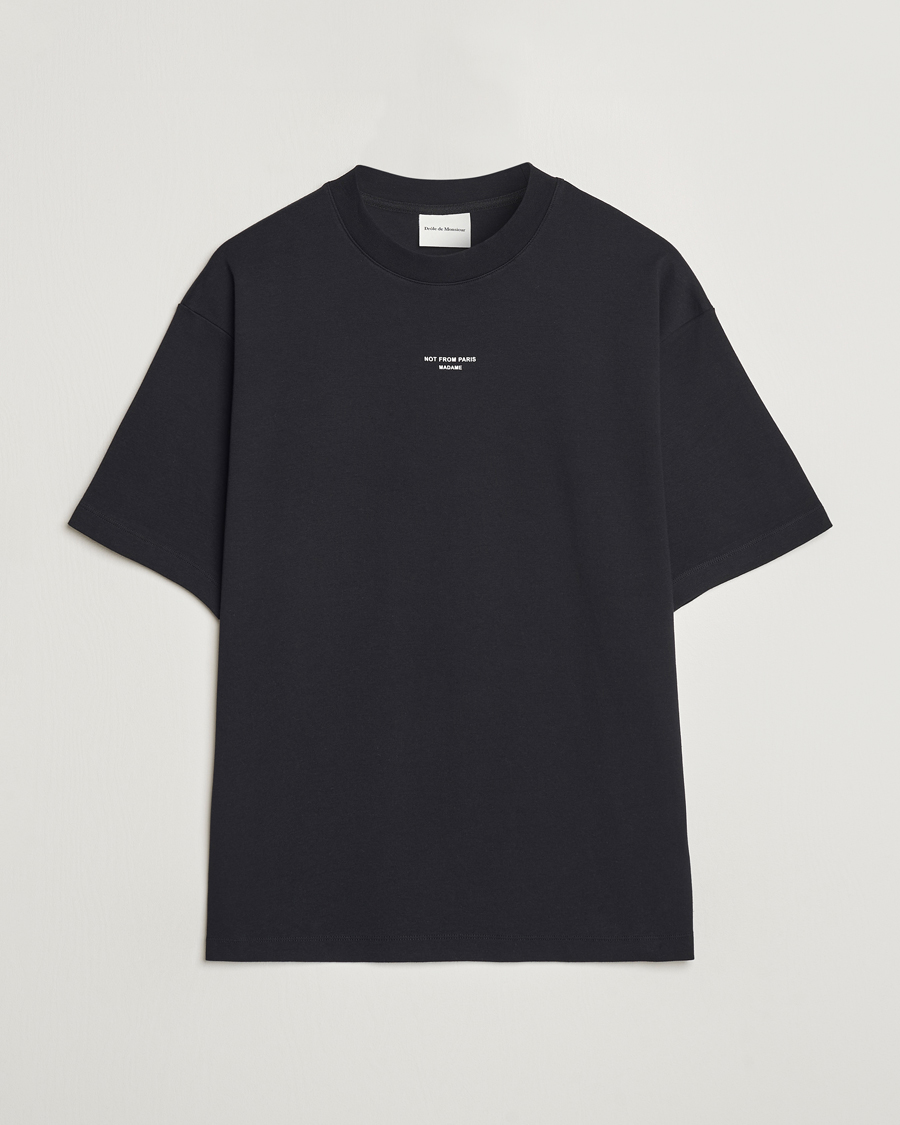 Homme | T-shirts | Drôle de Monsieur | Classic Slogan T-Shirt Black