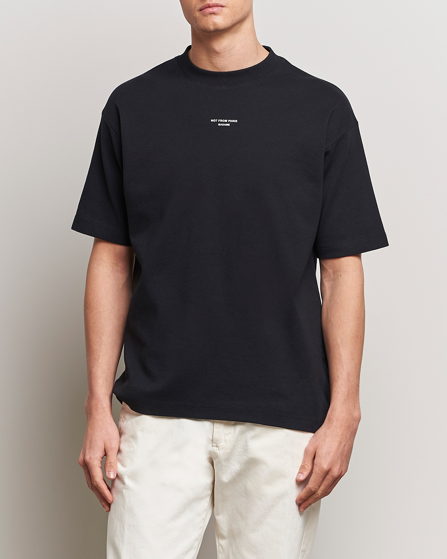 Homme | T-shirts | Drôle de Monsieur | Classic Slogan T-Shirt Black
