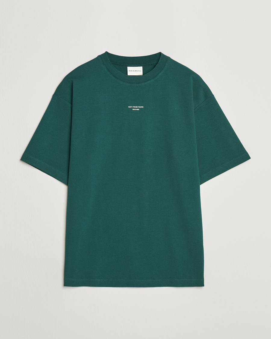 Homme | T-shirts | Drôle de Monsieur | Classic Slogan T-Shirt Dark Green