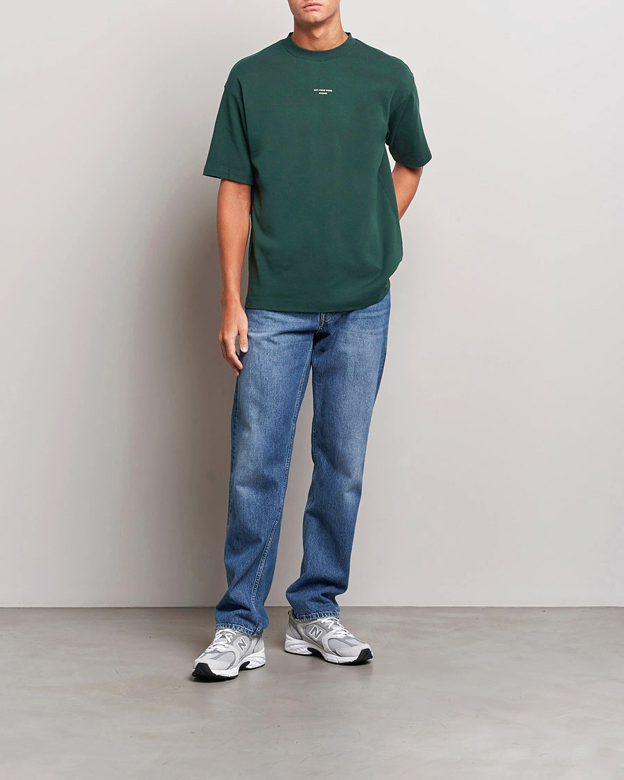 Homme | T-shirts | Drôle de Monsieur | Classic Slogan T-Shirt Dark Green